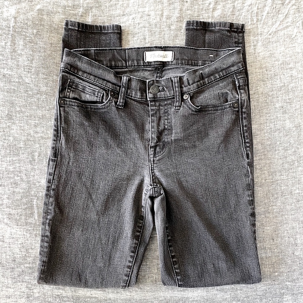 Madewell Skinny Skinny Light Black Wash Jean